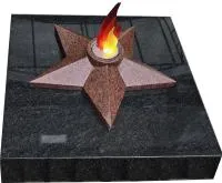 Звезда из красного гранита имитация пламени в Ржеве (518453)