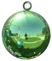 Ёлочный шар зелёный (518841) ∅ 400 мм. Ржев 