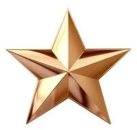 Бронзовая звезда накладка на памятник в Ржеве (518475)