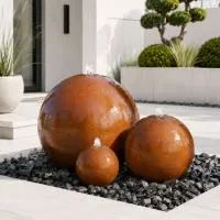 Шары 3 шт. фонтан Corten от (518907) ∅ 0,35 до 1 м. Ржев 