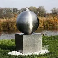 Стальной фонтан  сфера (518889) ∅ 450 мм. Ржев 