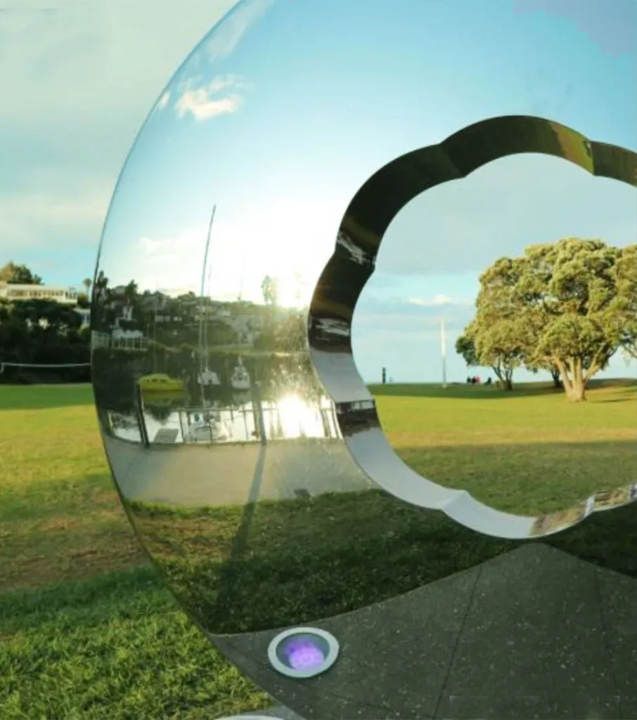 Арт-объект из полированной нержавеющей стали - Ржев 